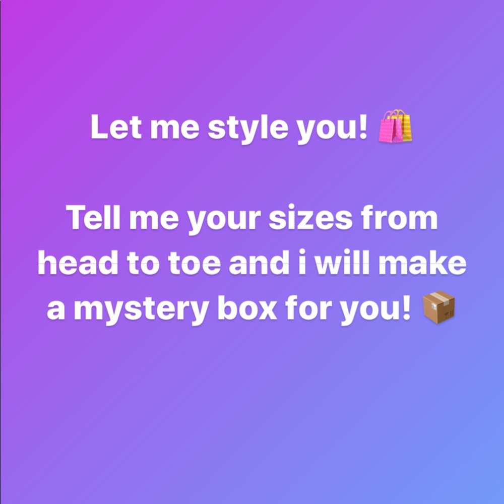 Let me style you mystery box! All women’s Sz, 5 lb